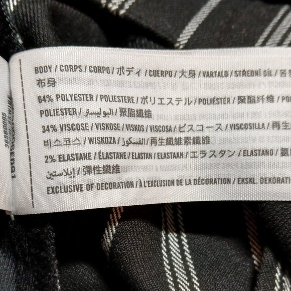 SOCIAL TOURIST Ultra High-Rise Black/Cream Trousers XS - Picture 7 of 12